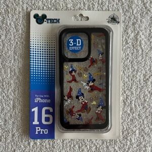 Disney D-Tech 3D Effect Mickey Fantasia iPhone 16 Pro Case Cover